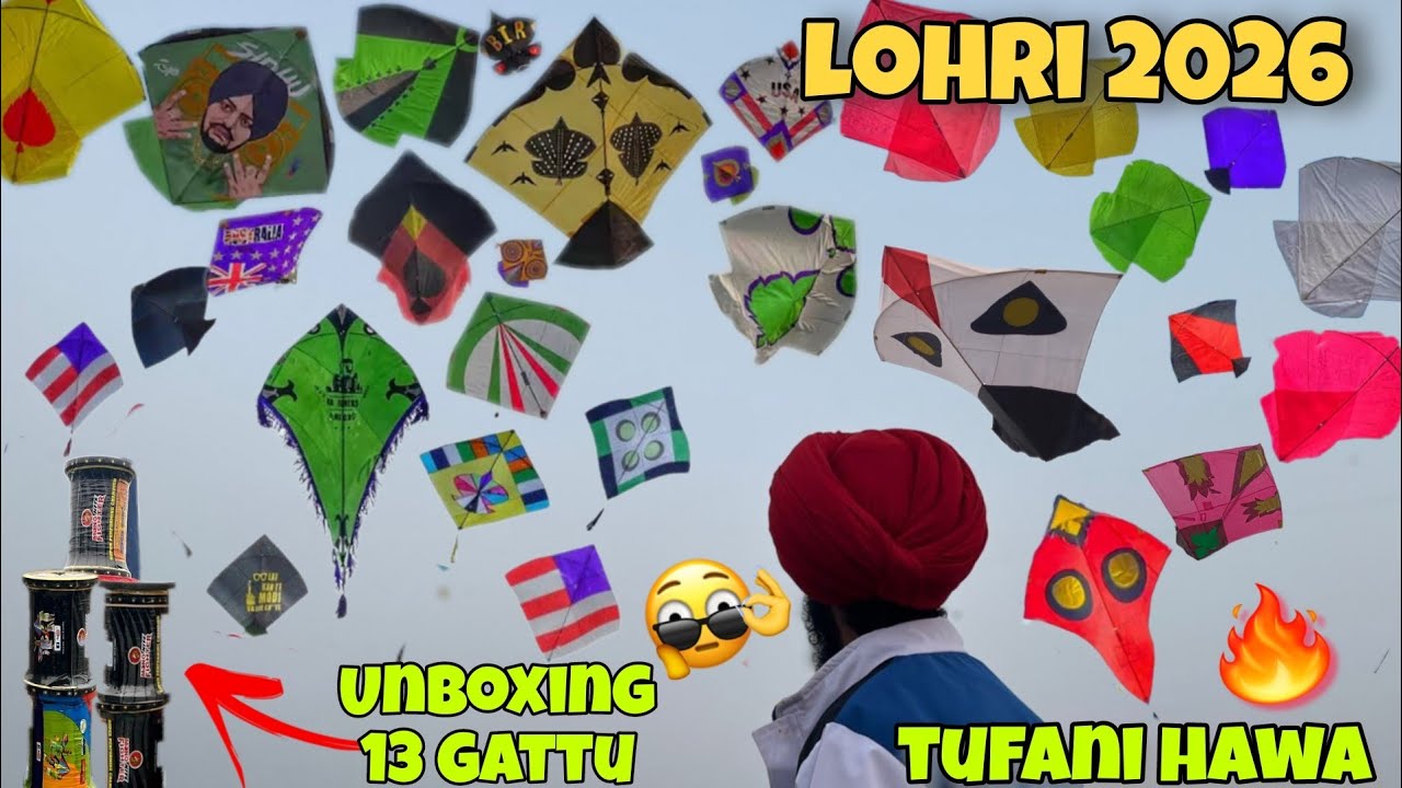 LOHARI VLOG 2026🪁 UNBOXING 13 GATTU ||KITE FLYING VLOGS 