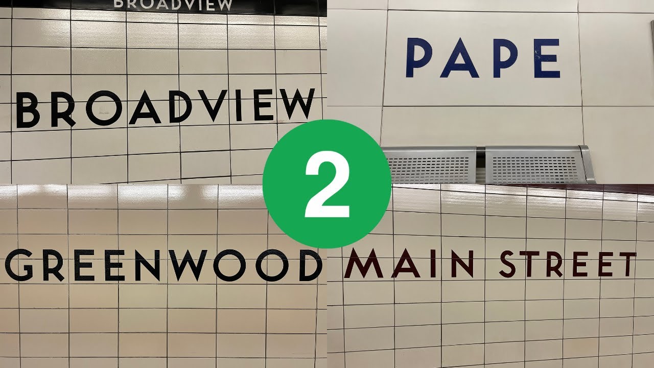 Visiting the Line 2 Danforth Stations with @funvideofan1625