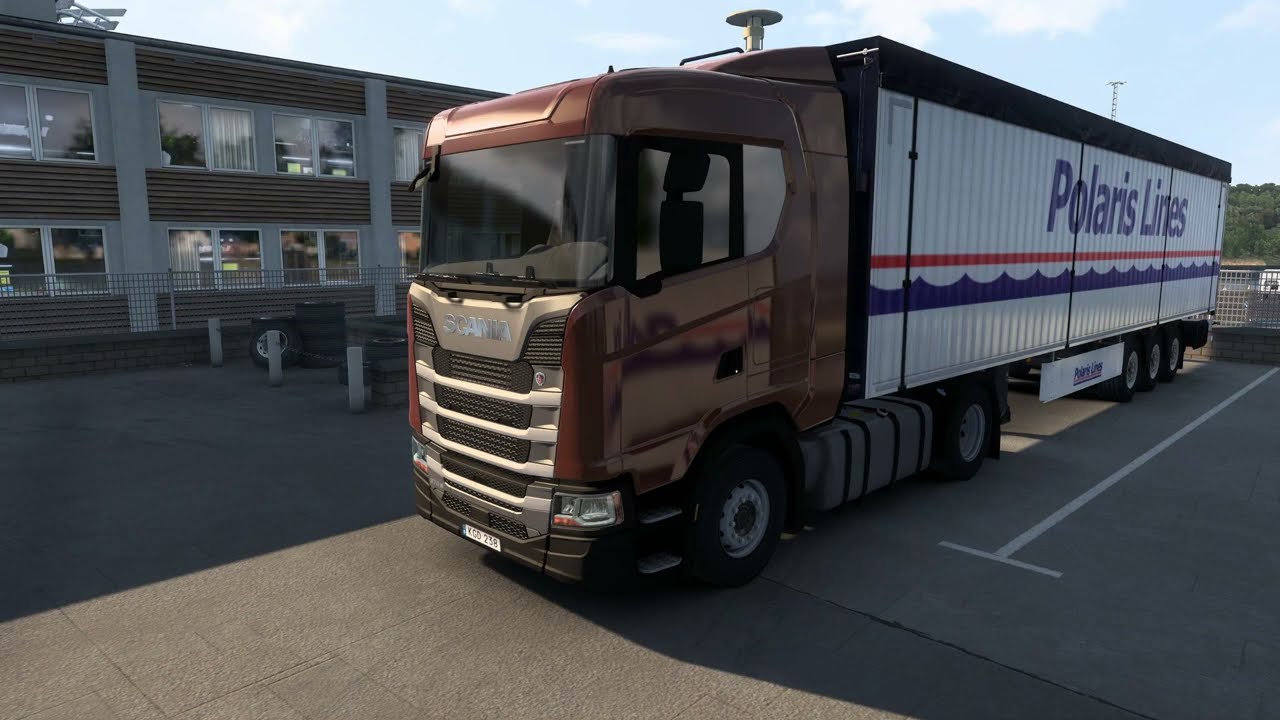 Scania S Normal Roof 蕃茄醬(15公噸) 尼奈斯港 至 卡爾馬 #ets2 #歐卡2 #eurotrucksimulator2  #歐洲卡車模擬2