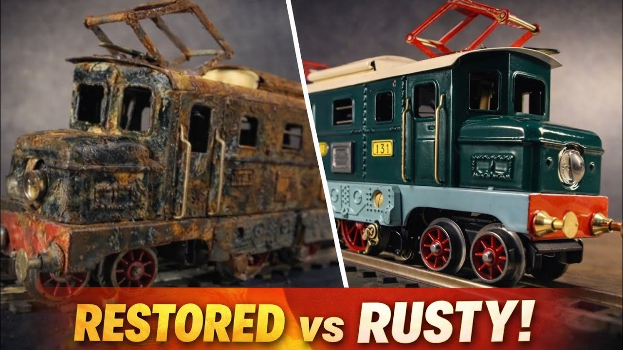 Toy Train Restoration Before & After | Rusty to Brand New