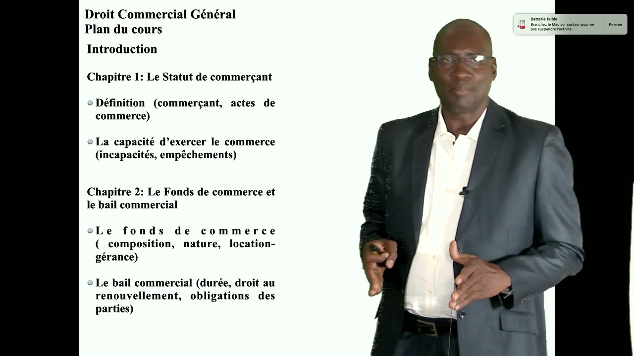 Introduction au Droit Commercial Général (DCG)