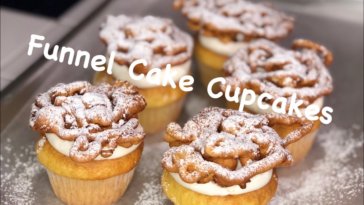Funnel Cake Cupcakes| Bake With Me!