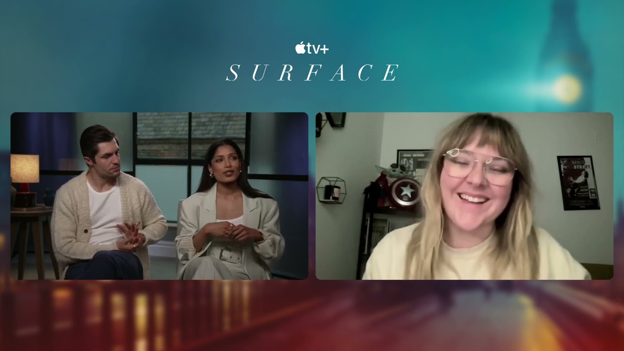 Phil Dunster and Freida Pinto on thrillers and joining 'Surface' season 2