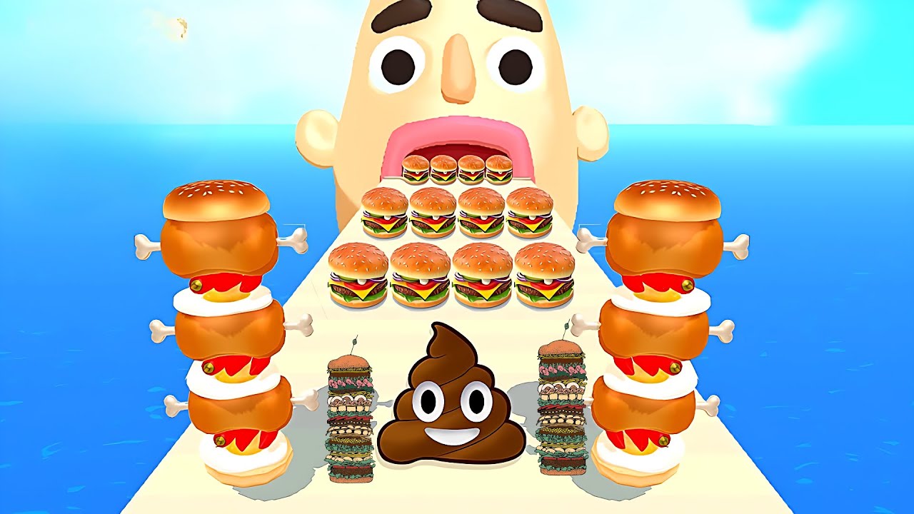 Sandwich Runner - SpeedRun All Levels Gameplay Walkthrough Android,ios New Update E9