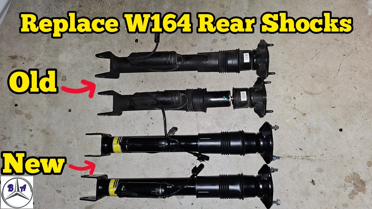 Replace the rear shock absorbers (DIY W164 ML-class)