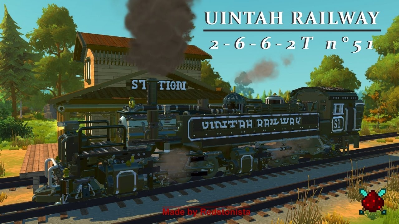Scrap Mechanic steam train Unitah Railway 2-6-6-2T  n°51