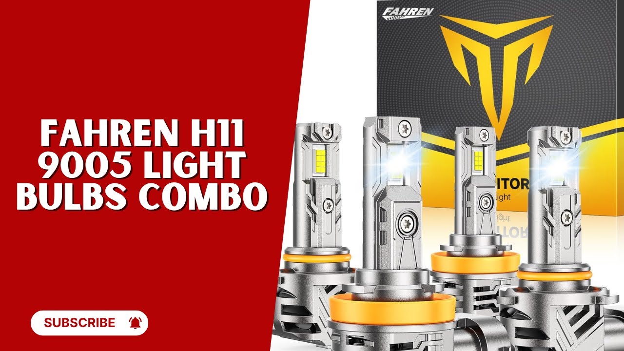 FAHREN H11 9005 Light Bulbs Combo | 60,000LM 6500K Fog/Off-Road