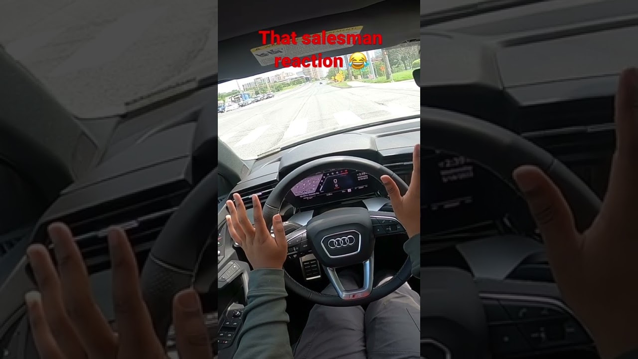Audi S3 Launch Control 2022 года с реакцией продавца