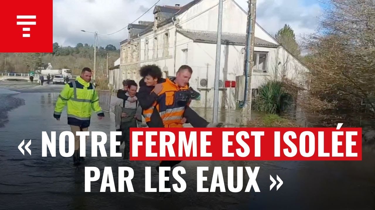 Malestroit, Quimper, Quimperlé : les inondations se poursuivent en Bretagne