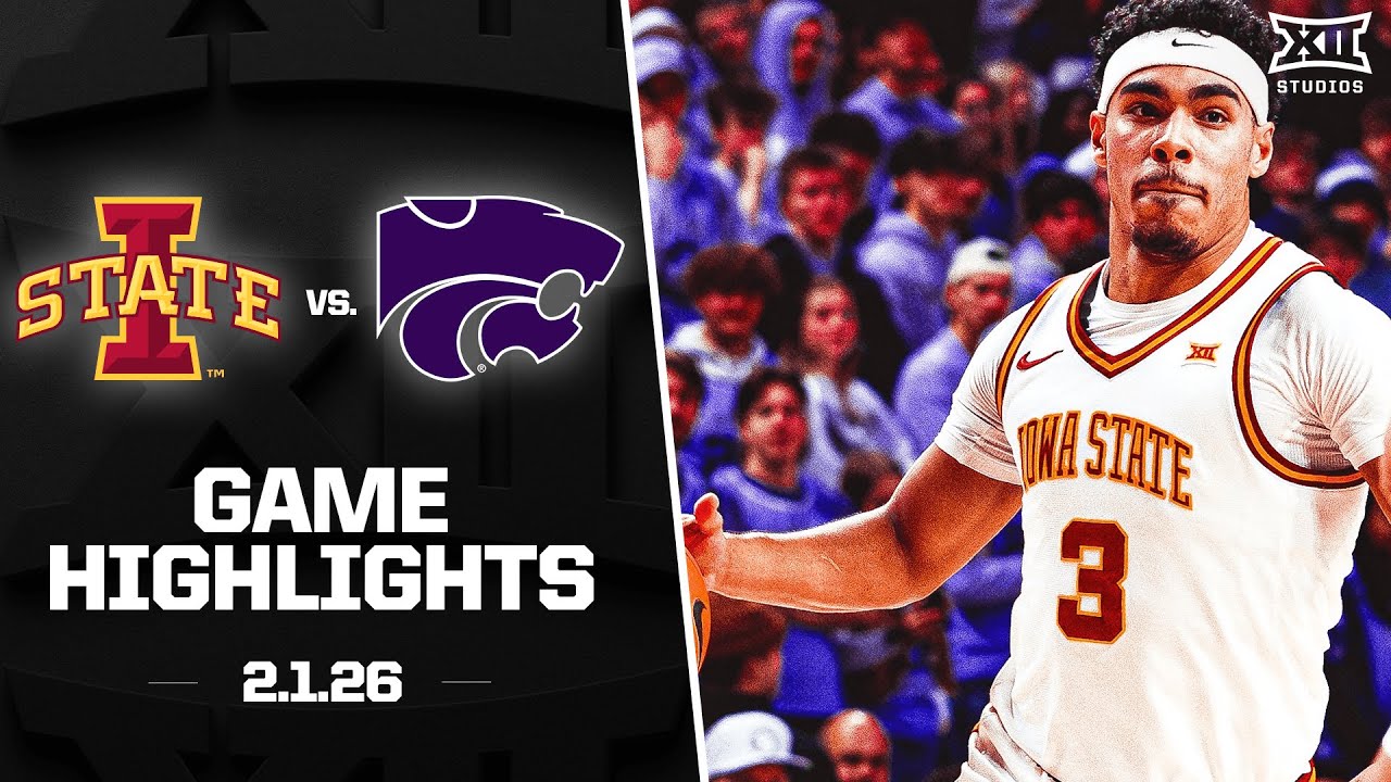 #8 Iowa State vs. Kansas State Game Highlights | 2025-26 Big 12 Men&rsquo;s Basketball
