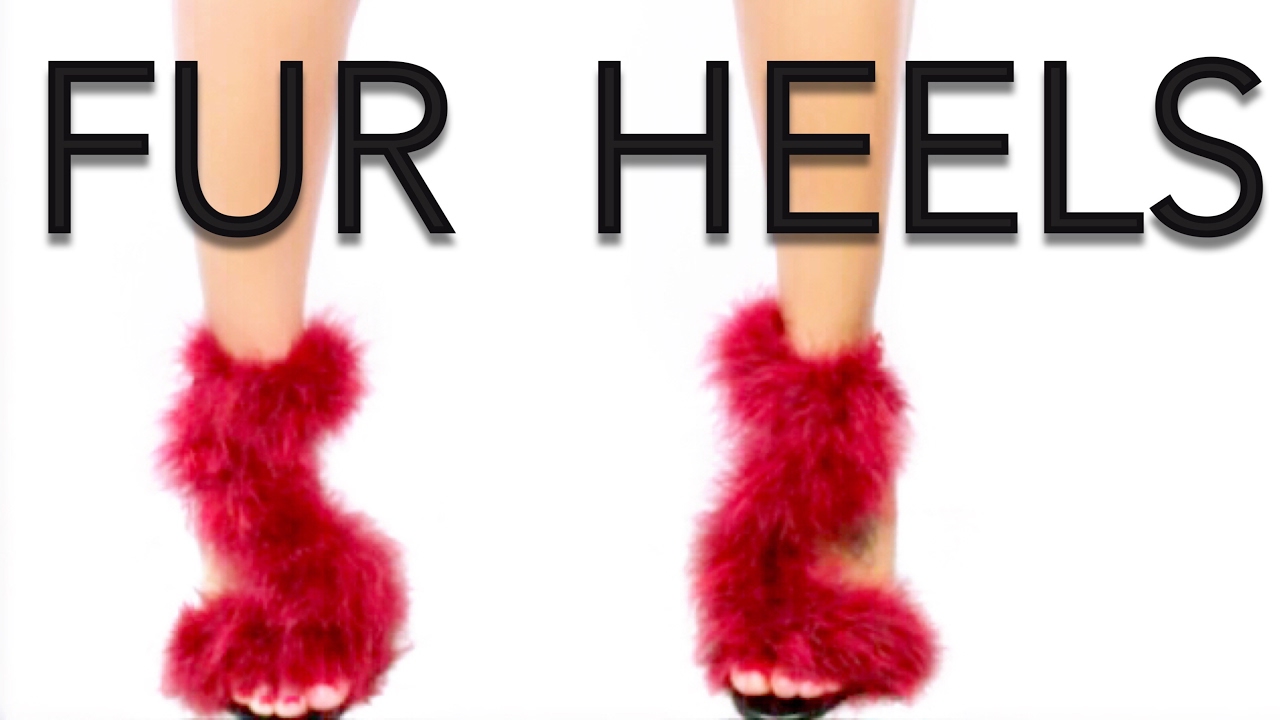 CHEAP DIY FUR HEELS! TRANSFORMED FROM BASIC TO GLAM Rich Girl Hacks