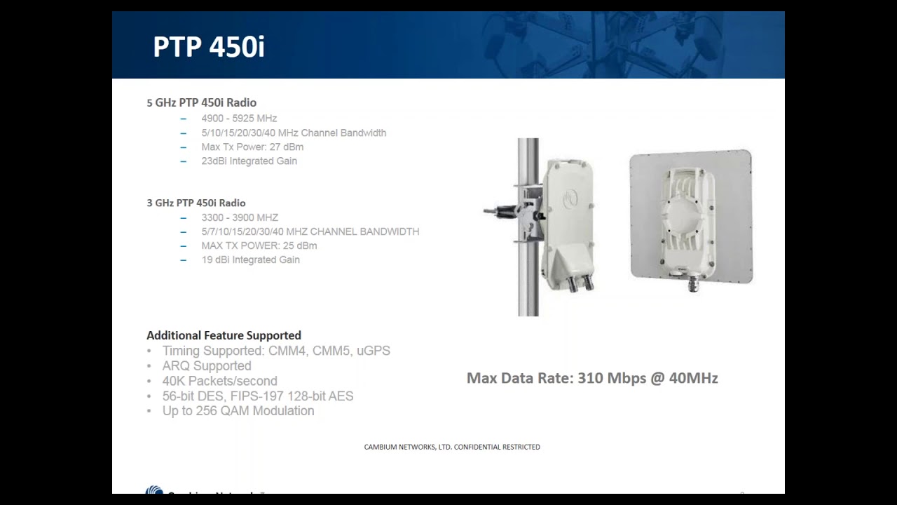 PTP 450i Overview and New Features webinar