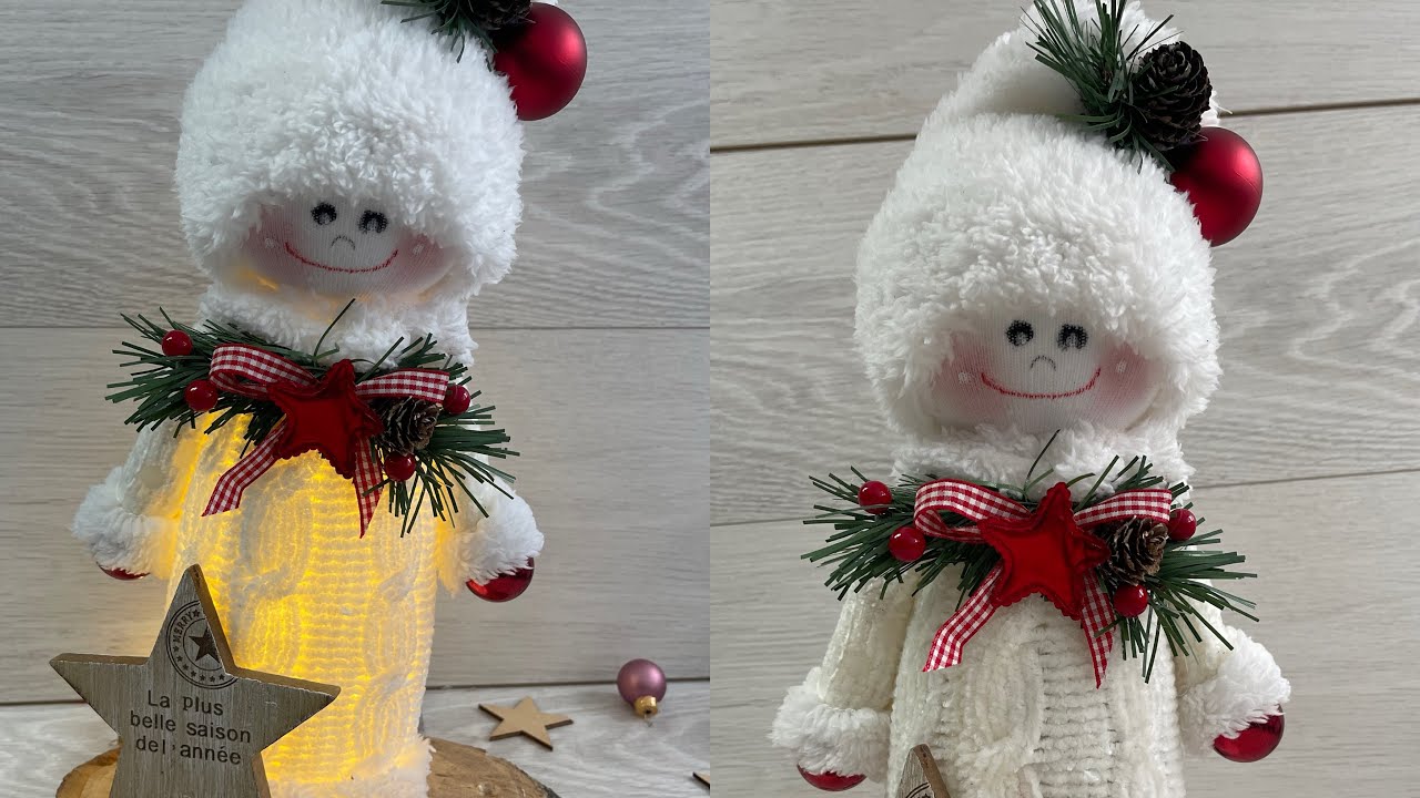 TUTORIAL ANGIOLETTO con riciclo calzini e bottiglia di plastica