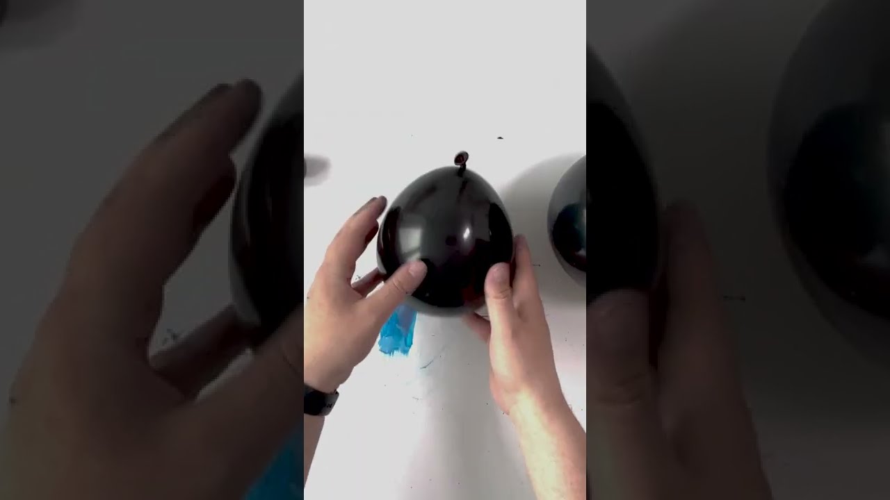 Balloon Filled With Paint - Poster Design Process #Shorts