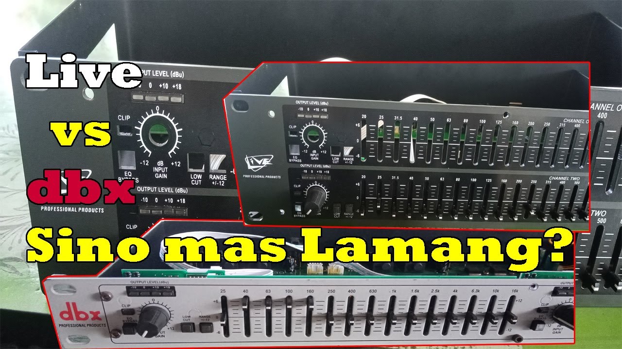 LIVE DBX EQUALIZER HALOS PAREHO ANG LAMAN
