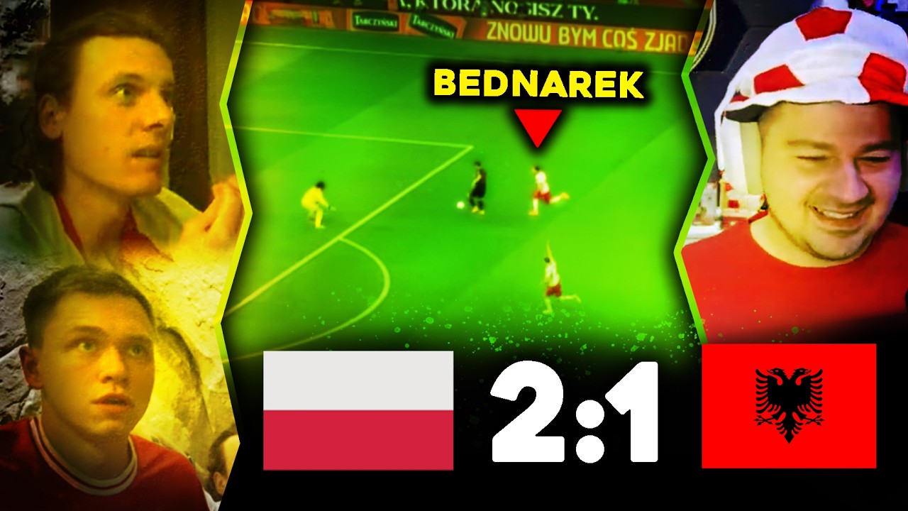 Footroll, xFlaShx, Junajted REAKCJA Z Widokiem Meczu | Polska 2:1 Albania