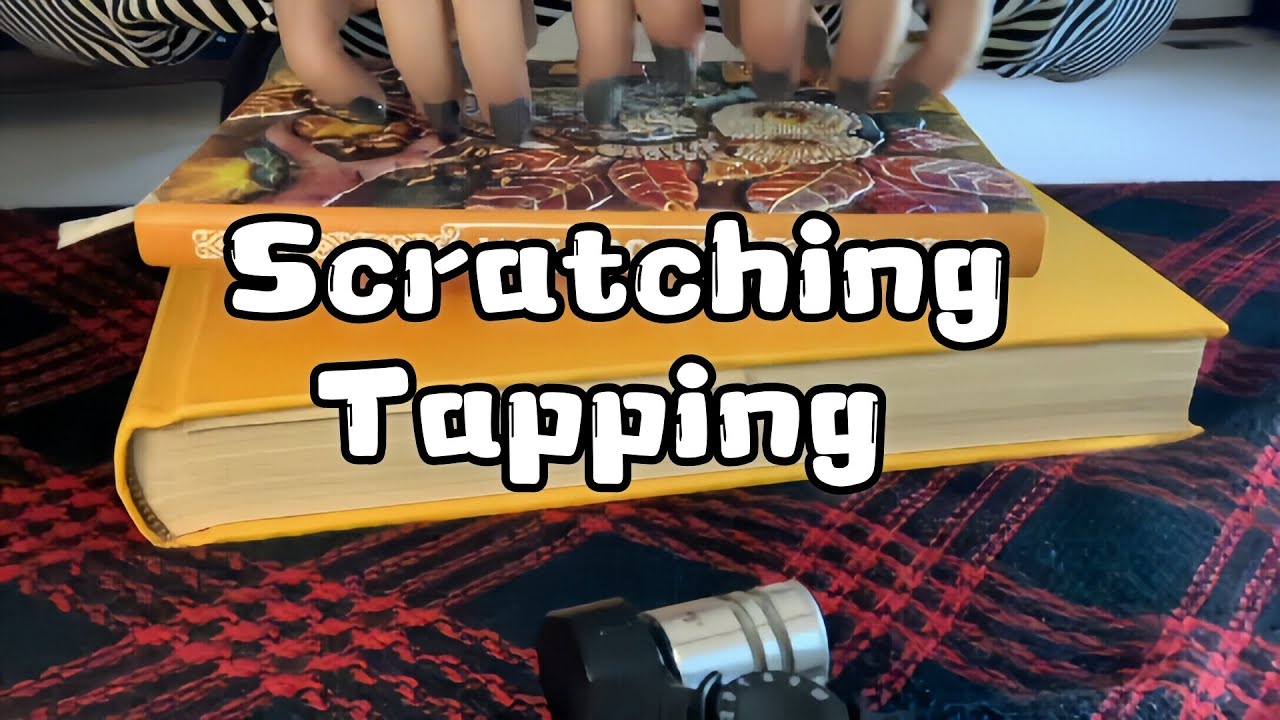 ASMR Hardback Book Scratching & Gentle Tapping （ No Talking）