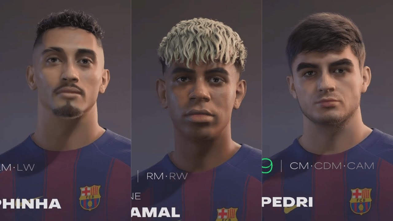 FC 26: FC BARCELONA PLAYER FACES AND RATINGS
