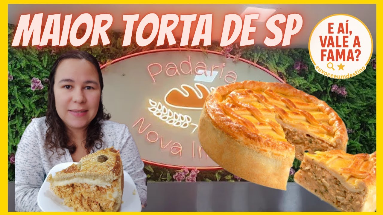 Padaria Bombou com uma Torta Gigante – Fatia de 1KG - Padaria Nova Império