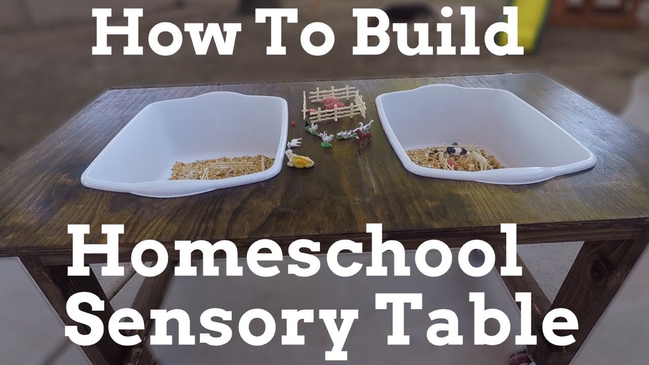 Homeschool Sensory Table Build