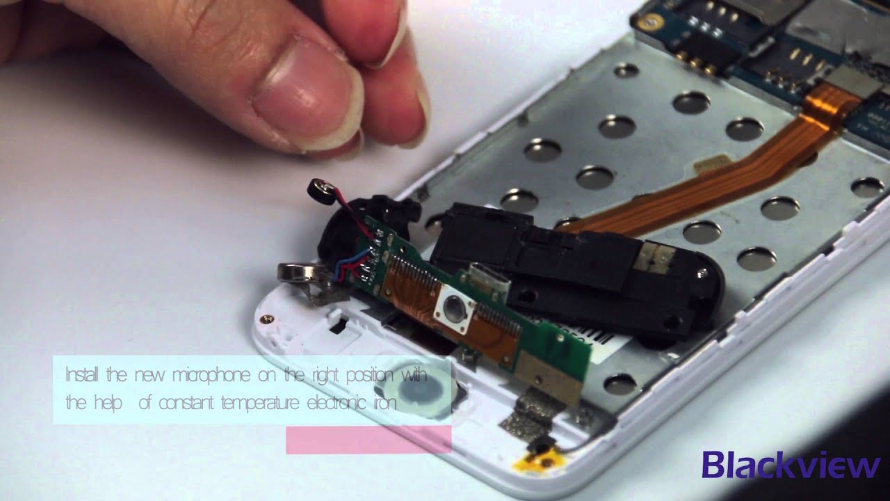 Blackview Official Video How to replace the mic of Ultra Dec 31st 2015