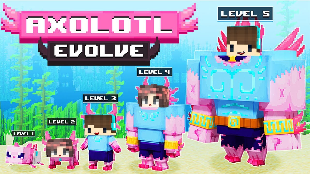 Berawal Dari Axolotl Lemah Sampai Akhirnya Evolusi Jadi DEWA !!