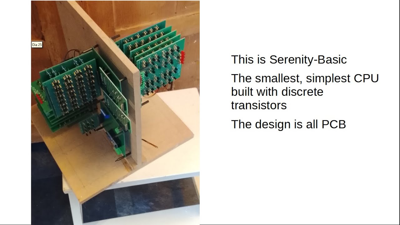 Serenity Basic — процессор, полностью построенный на печатной плате из дискретных транзисторов. Э...