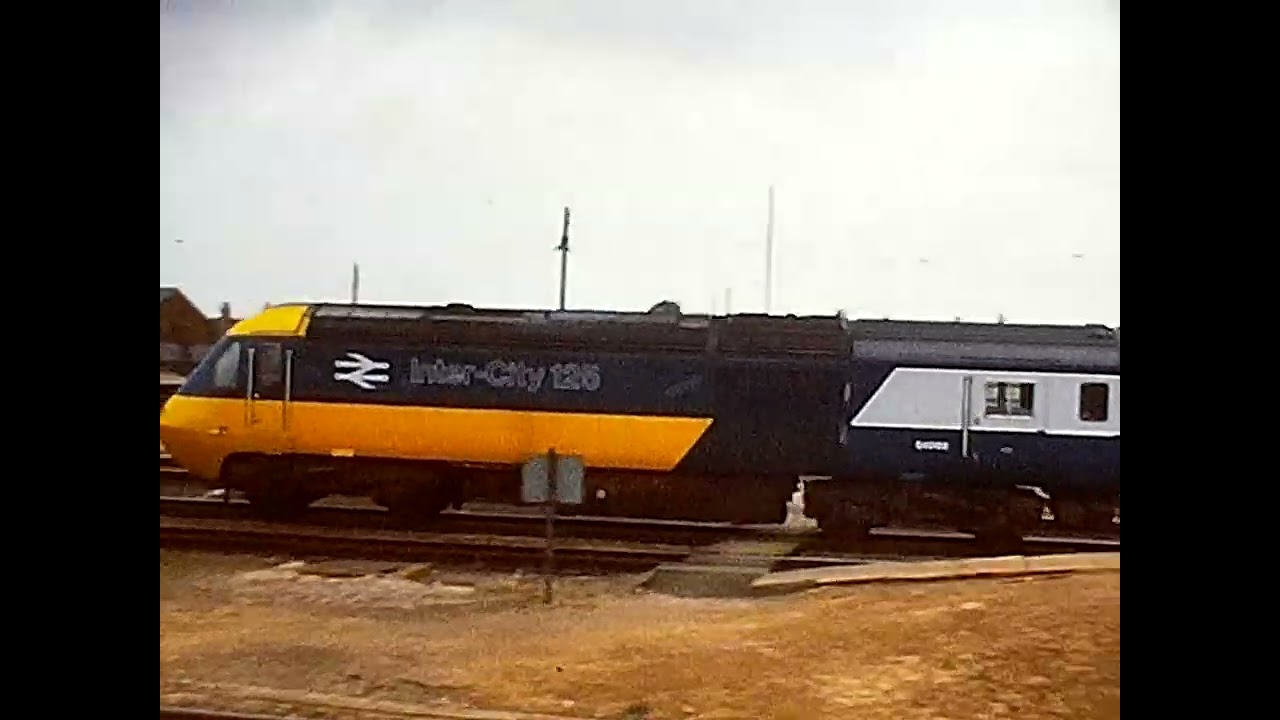 HST passed Peterborough Station in 1979.