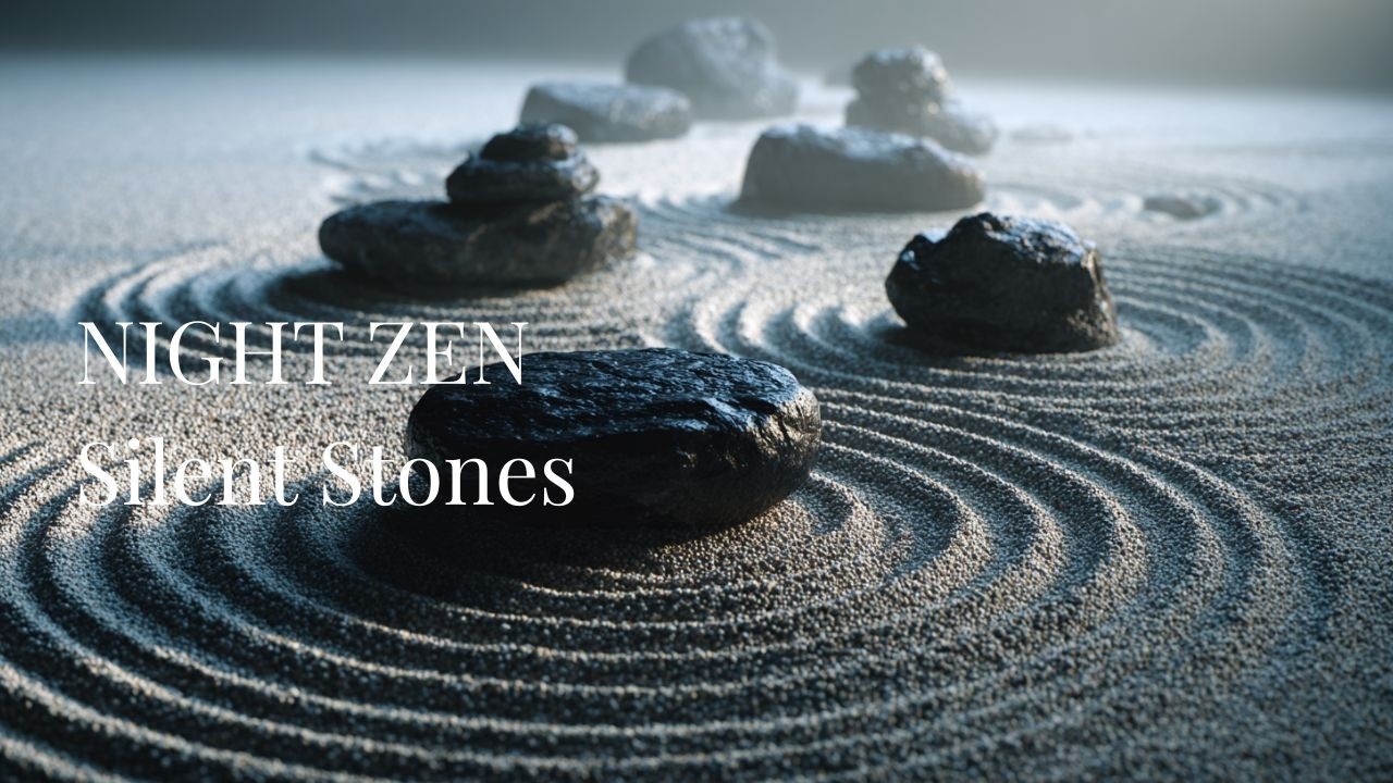 Night Zen Silent Stones | Japanese Ambient Calm Focus (20min)