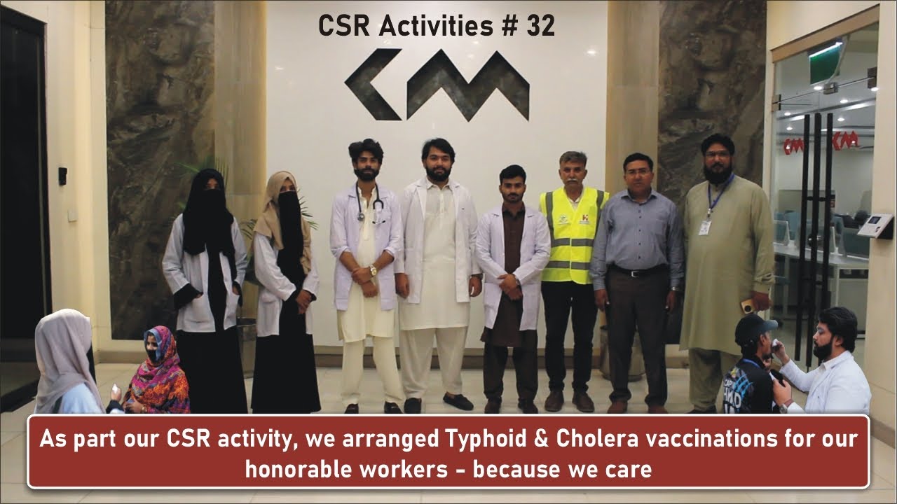 As part of our CSR activity, we arranged Typhoid & Cholera vaccinations for our honorable workers