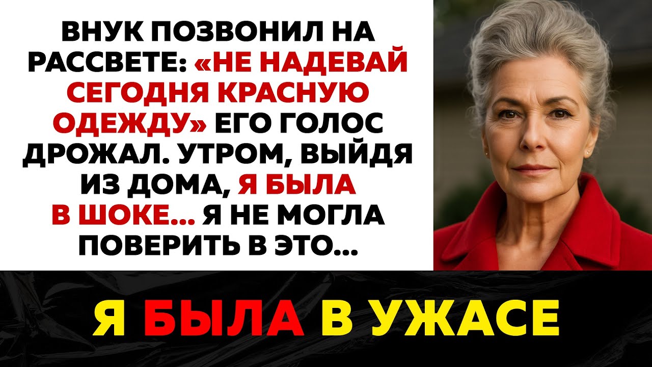 Внук Позвонил В 5 Утра: «Не Надевай Красное Сегодня!» — Я Вышла На Улицу И Это Случилось...