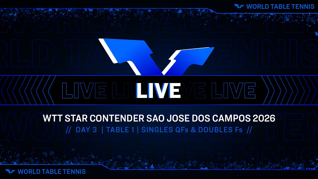 LIVE! | T1 | Day 3 | WTT Star Contender S&atilde;o Jos&eacute; Dos Campos 2026 | Singles QFs & Doubles Fs