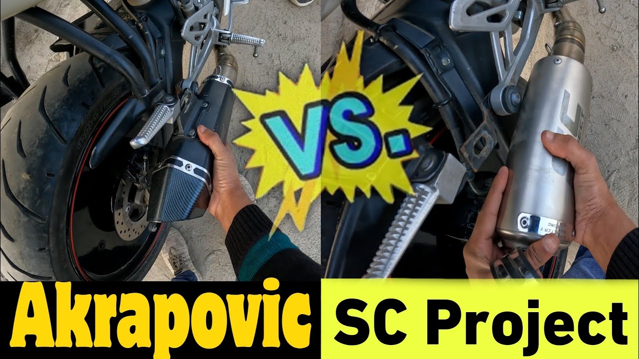 Sc Project VS  Akrapovic full System Exhaust on R15V3❗❓