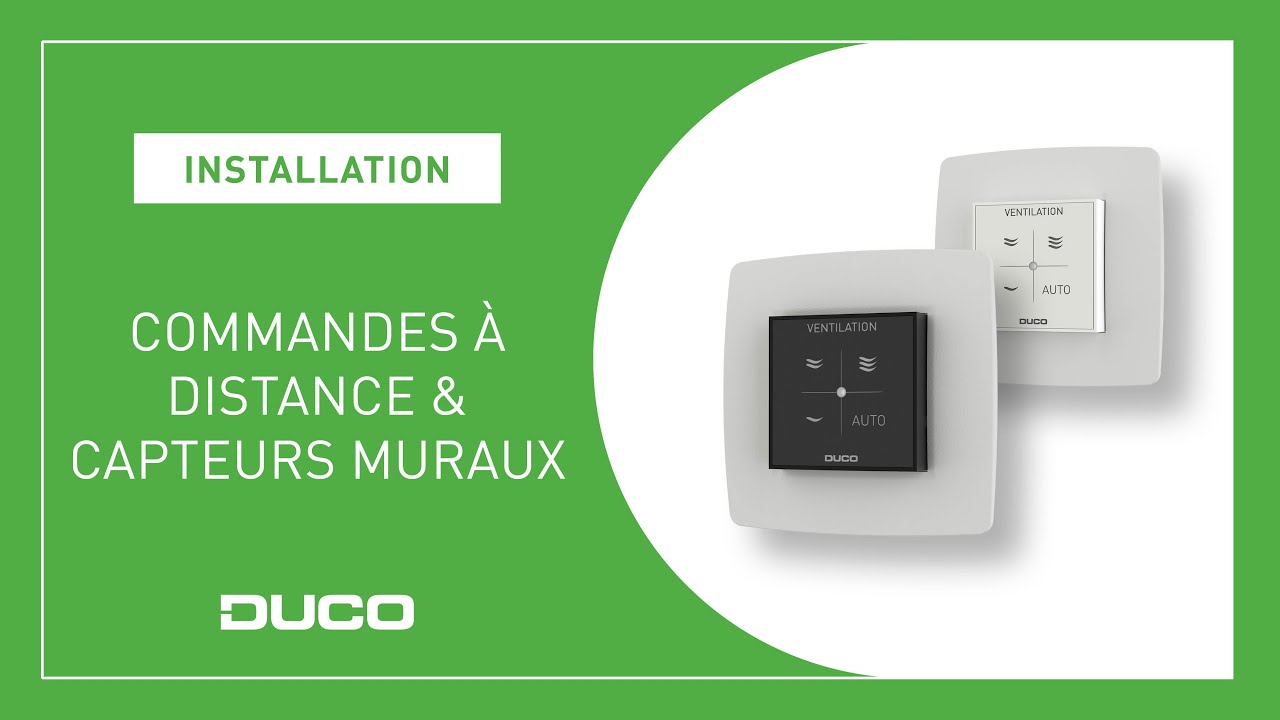 Installation - Commandes à distance & capteurs muraux