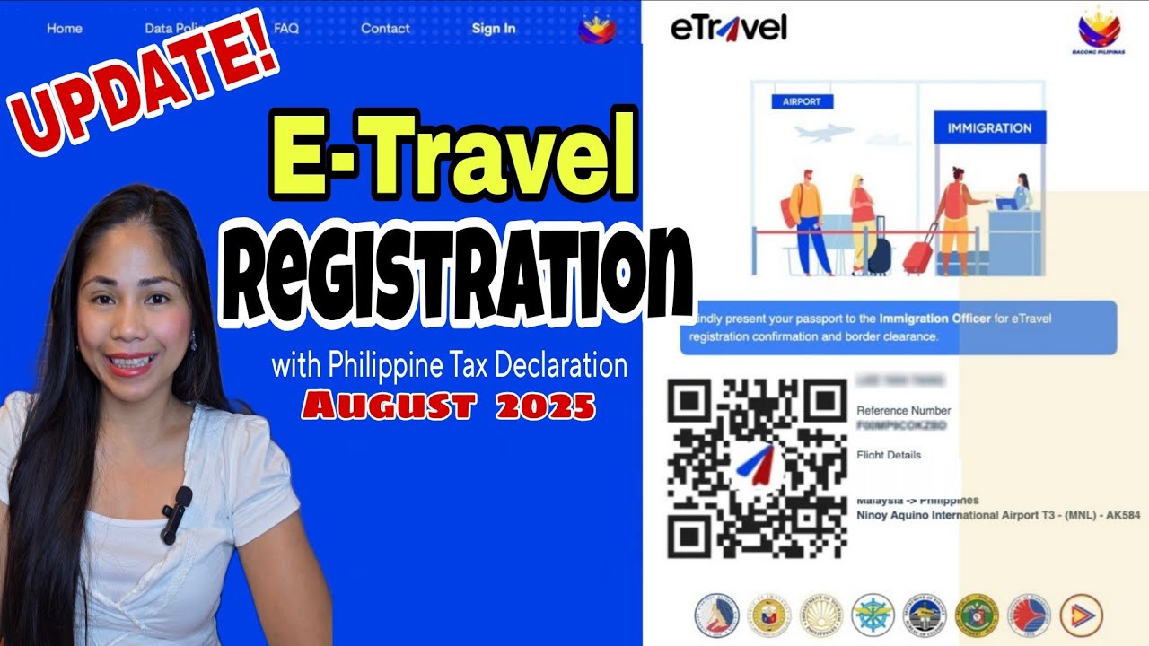 Departure E- Travel Registration Philippines Easiest way to get your QR Code 2025 Update
