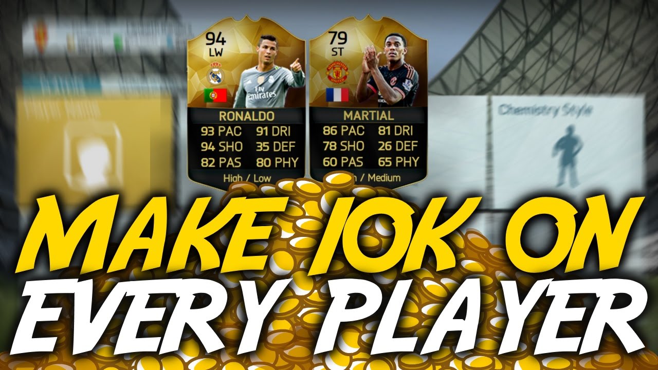 FIFA 16: MAKE 10K ON EVERY PLAYER!! INSANE TRADING METHOD!!