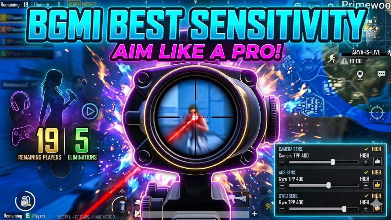 BEST BGMI SENSITIVITY FOR WITH A CODE 4.2 UPDATE SEASON😱❤️‍🔥