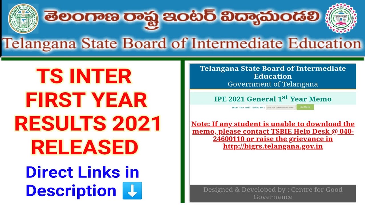 TS inter 1st Year Results 2021 Released | How to Check TS Inter 1st Year Results 2021
