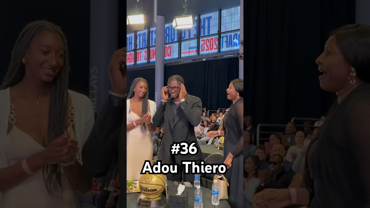 Adou Thiero is the 36th pick of the 2025 NBA Draft!