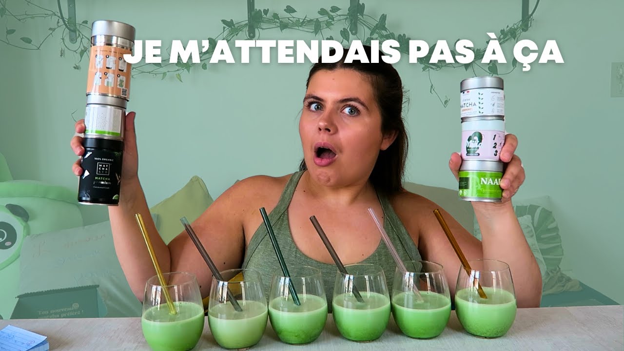 QUEL EST LE MEILLEUR MATCHA ? Je teste les 6 matcha les plus demandés (Milia, Noka, Anatae, Naad...)