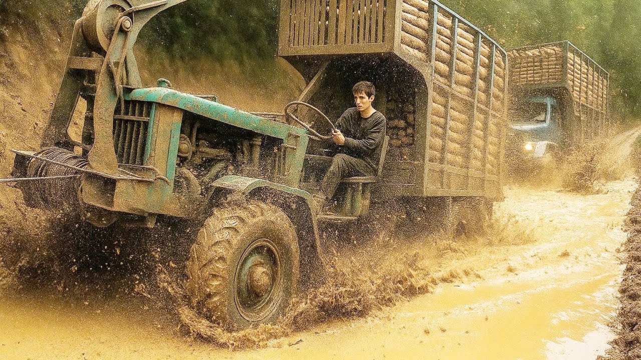 Two 6-Cylinder Beasts Conquer the Muddiest Road in Vietnam
