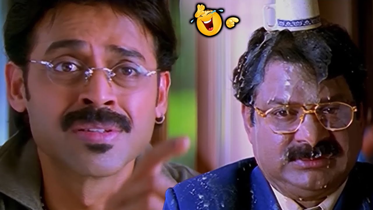 Venkatesh irritating Dharmavarapu Subramanyam | Sunil | Ali | Bhumika | Vasu Movie Scenes