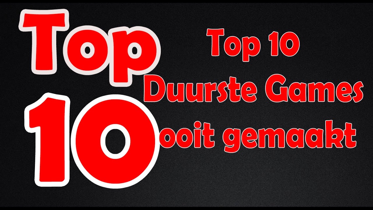 TopTien || Top 10 Duurste Games ooit gemaakt