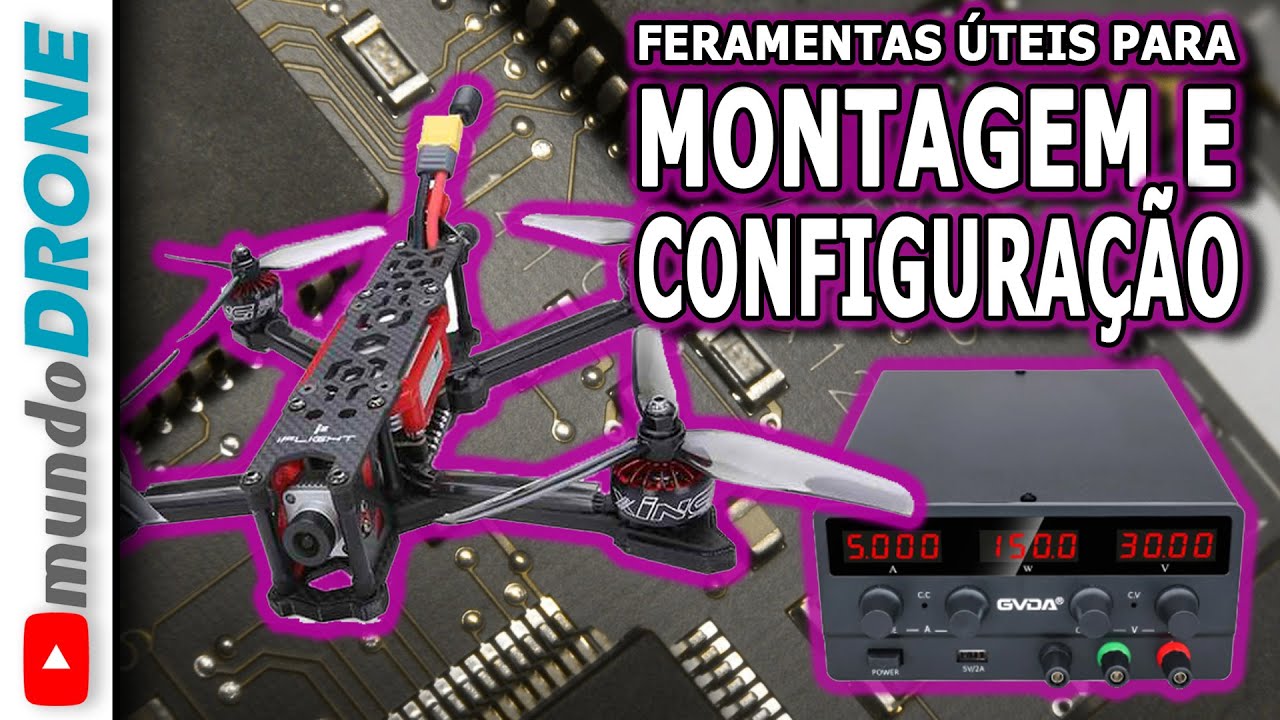 NÃO coloque FOGO no seu DRONE, USANDO UMA FONTE DE BANCADA