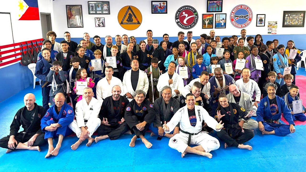 RIGAN MACHADO JIU JITSU Seminar Belt Promotion at LIMA MARTIAL ARTS ACADEMY CALIFORNIA BJJ TAEKWONDO