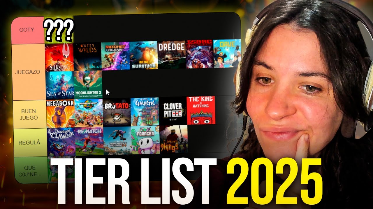 TIER LIST de TODOS los juegos que jugué este 2025