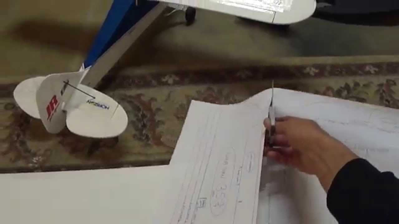 Part #1 of 5 (Super Cub) cutting and assembly of Plans. foamconceptjets.com