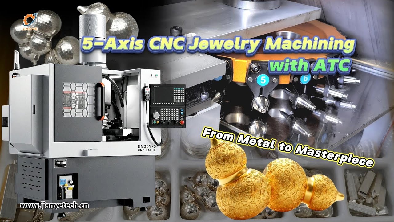 KM-30Y-5: Automated 5-Axis CNC Machining of Gold & Silver Jewelry (ATC)