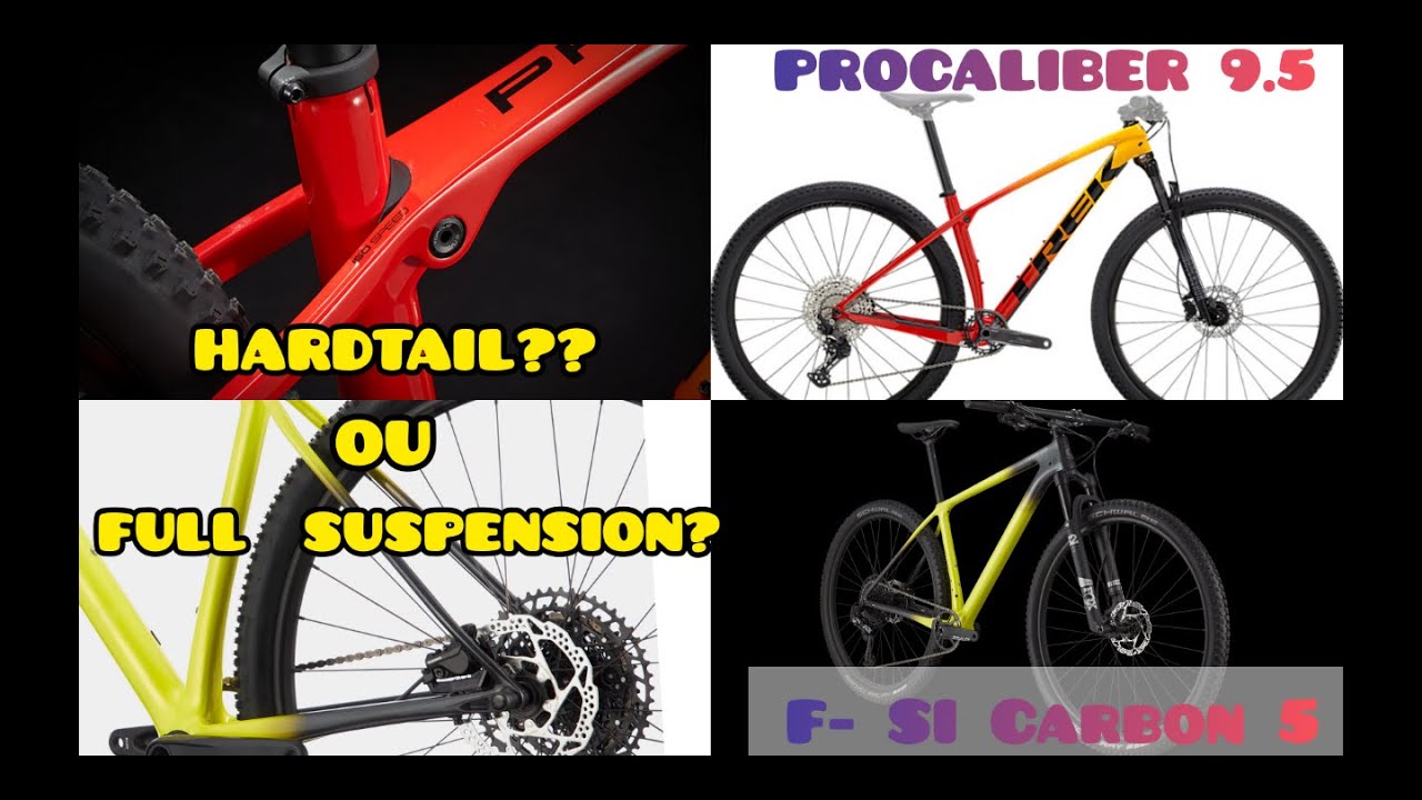 TREK PROCALIBER 2021 - 9.5 - CANNONDALE F- SI CARBON 5 - 2021-  HARDTAIL OU FULL?  #falandodebike