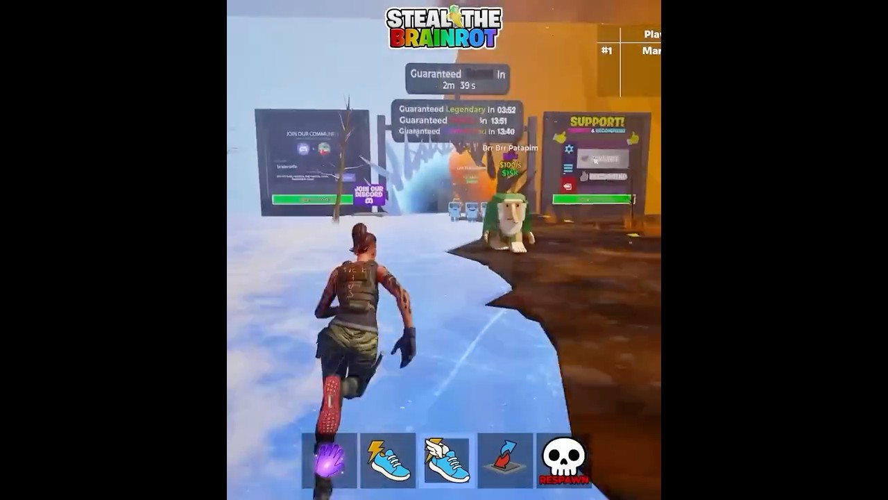 ICE Los Tralaleritos 2 minutes before guaranteed Secret 🥶 #fortnite #fortnitebrainrot #brainrot